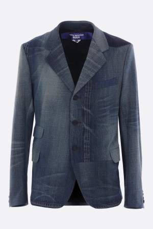 single-breasted jacket in denim