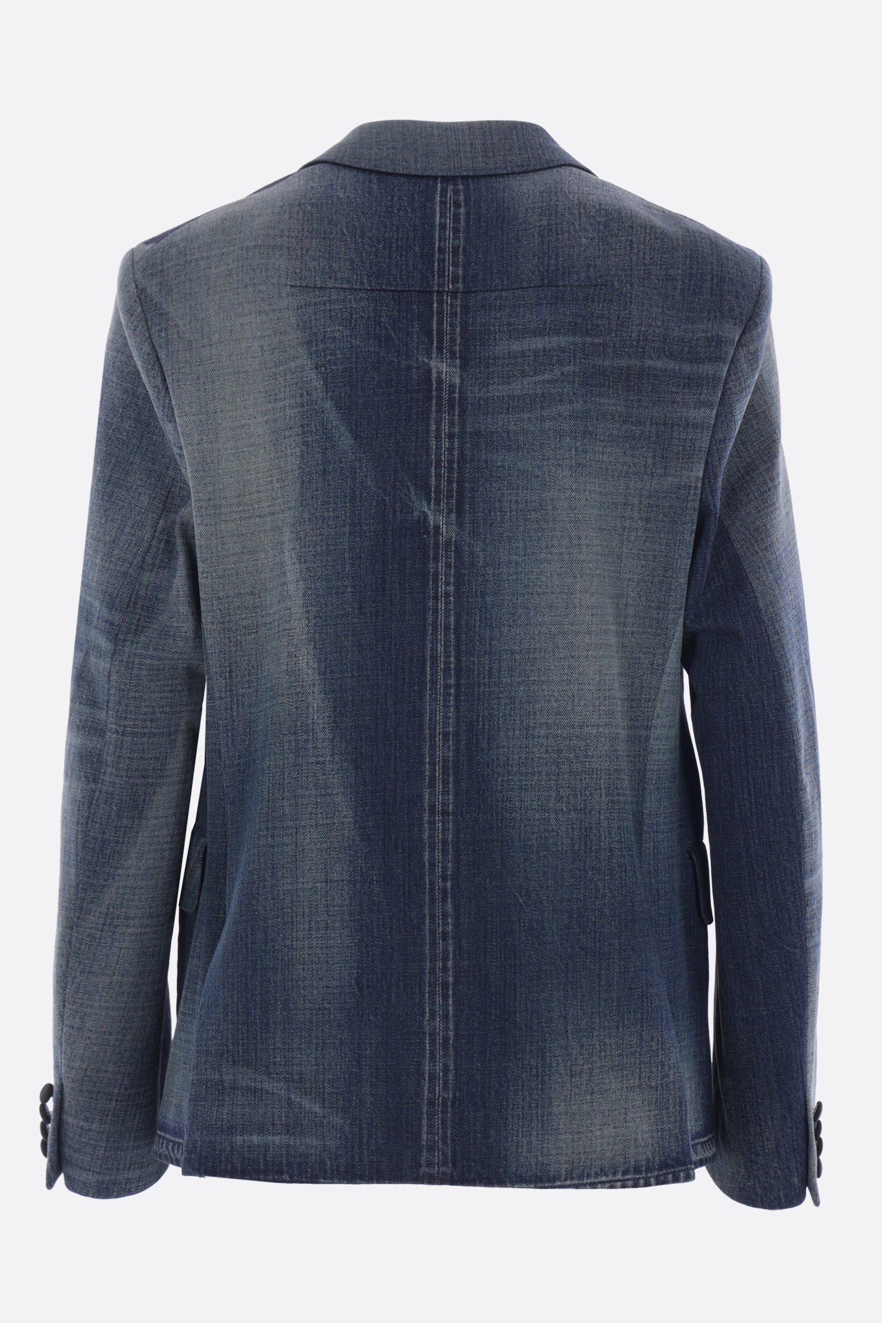 single-breasted jacket in denim