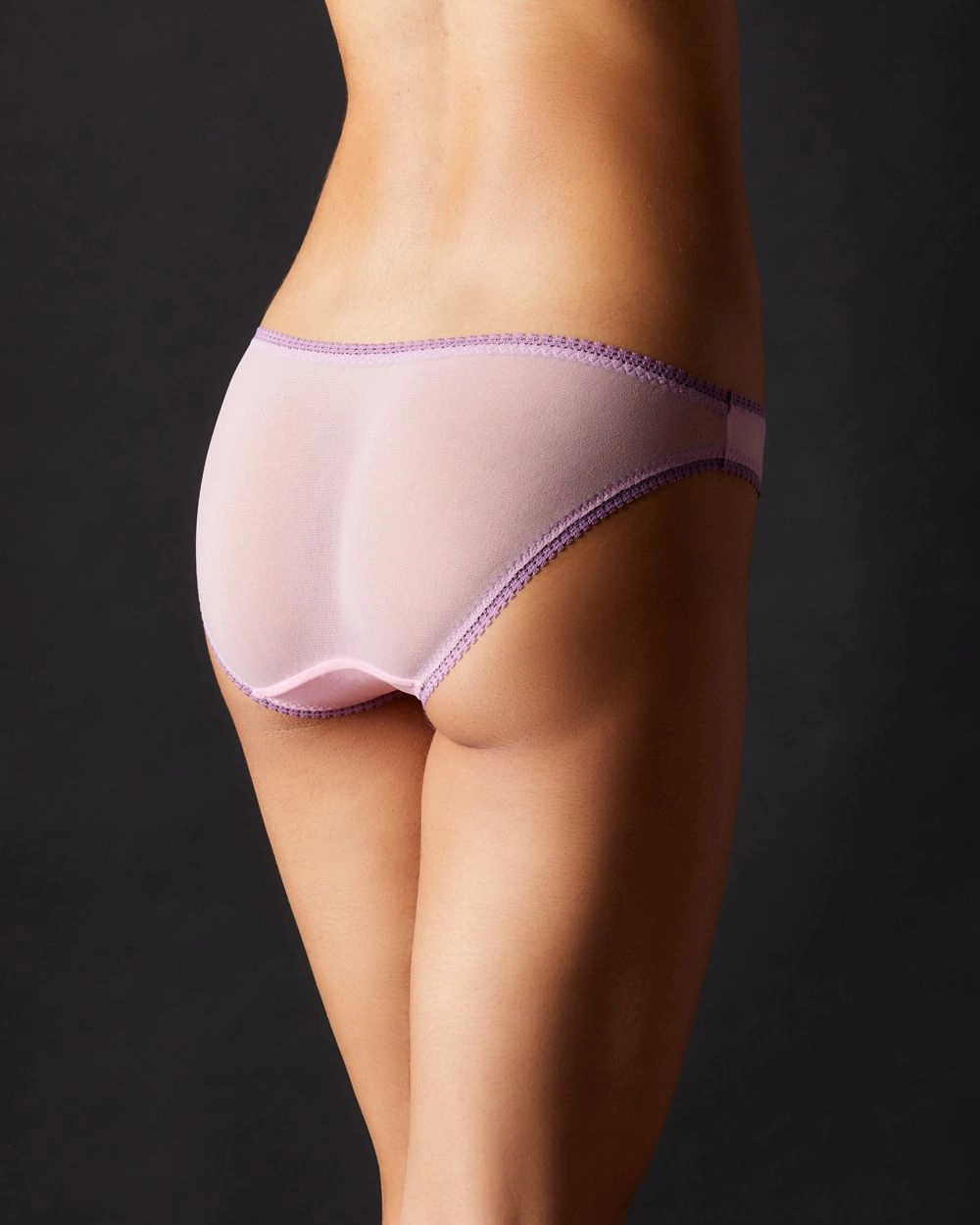 Solid Mesh Hip Bikini