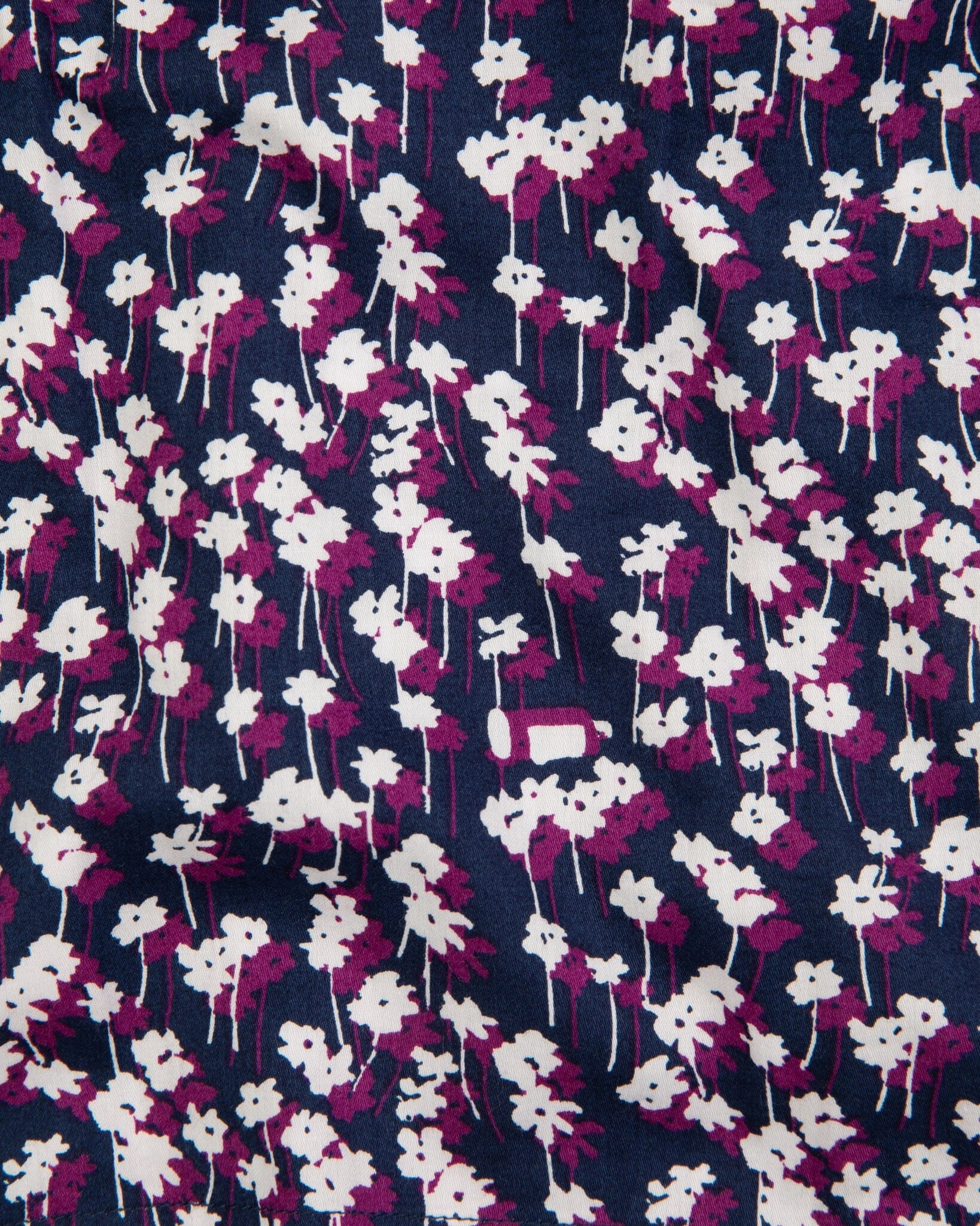 Spray of Flowers organic cotton pyjama bottoms purple