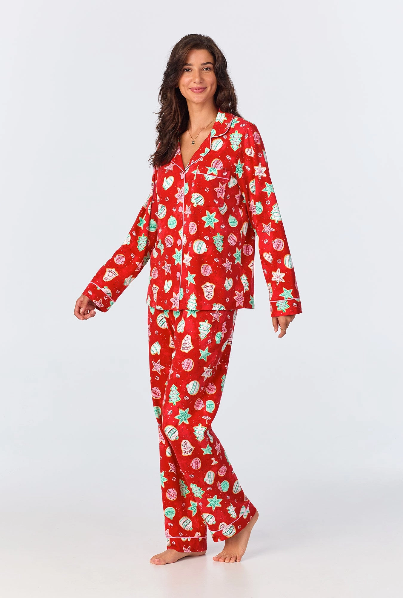 Sugar Cookies Long Sleeve Classic Stretch Jersey PJ Set