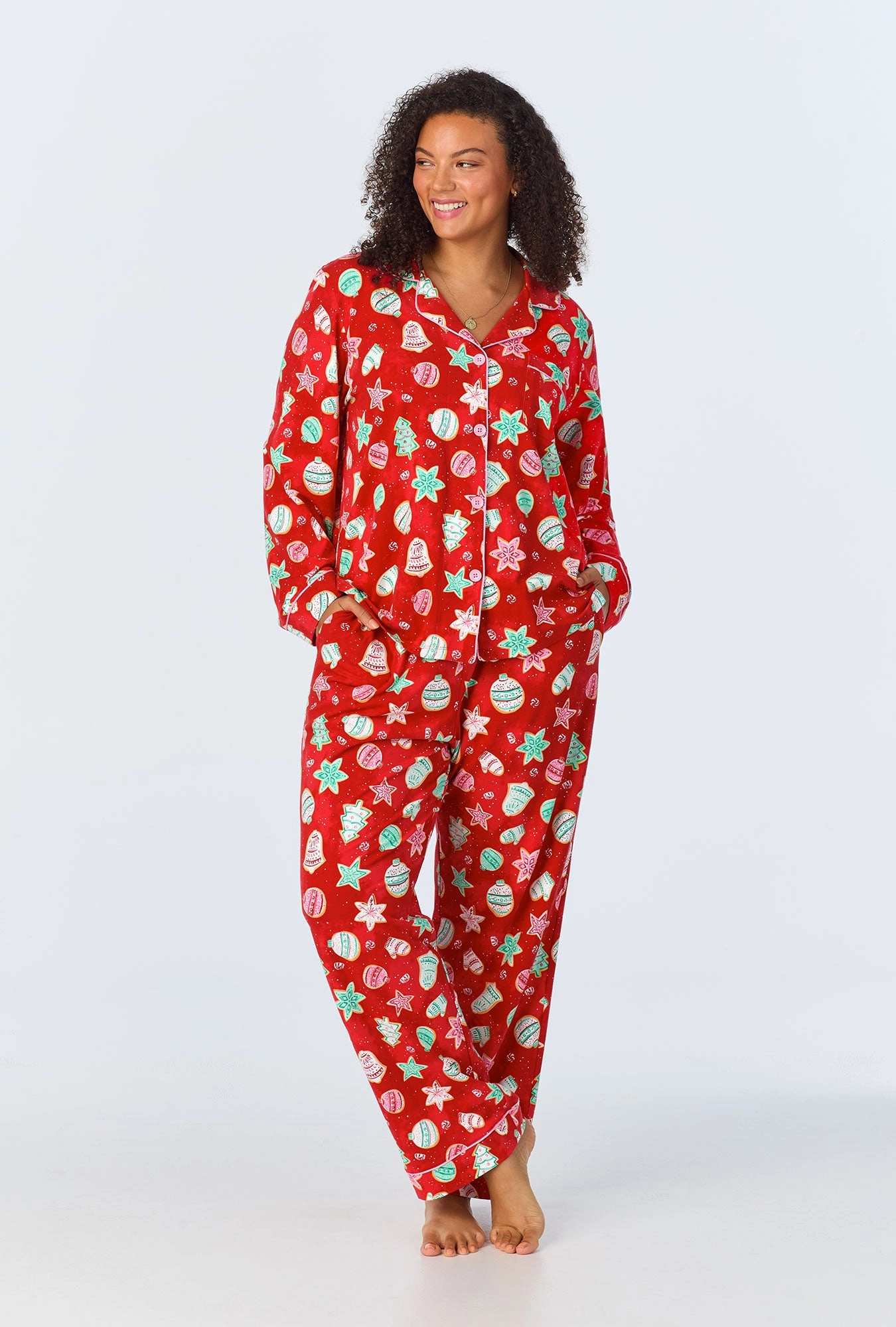 Sugar Cookies Long Sleeve Classic Stretch Jersey PJ Set