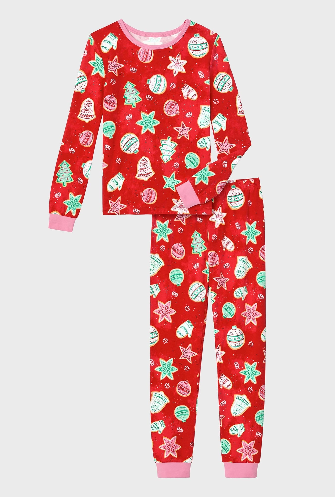 Sugar Cookies Long Sleeve Stretch Jersey Kids PJ Set