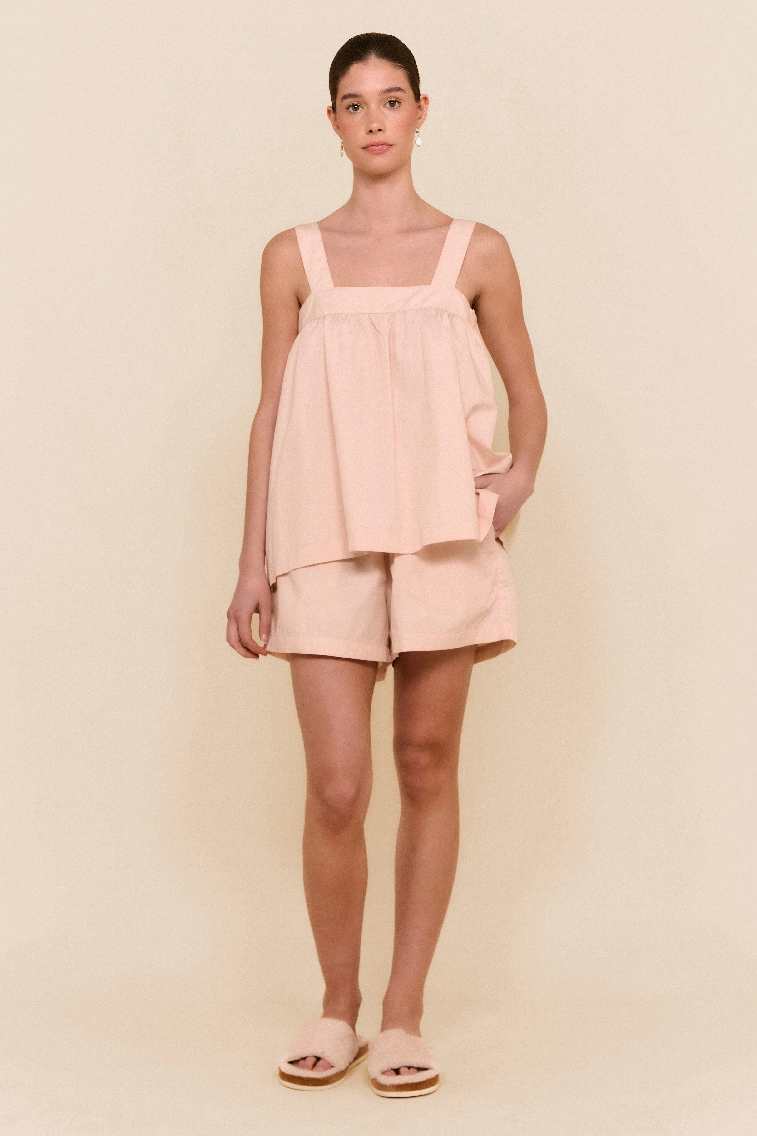Suzie Sleep Set - Cotton - Nude Blush