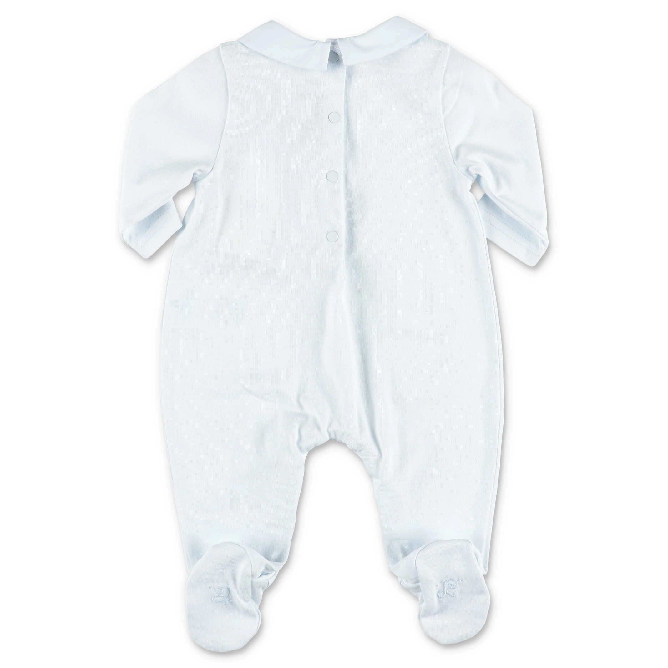 Tartine et Chocolat Slogan Embroidered Ruffled Bodysuit