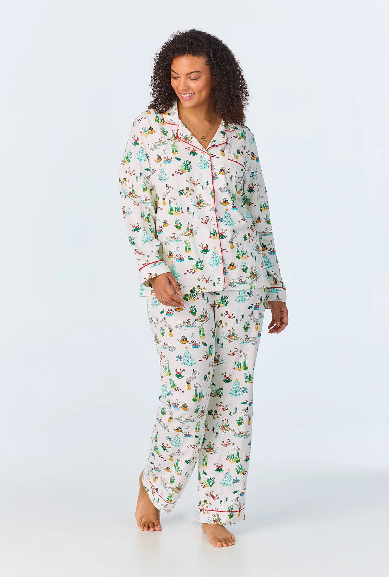 Tis The Sea-Son Long Sleeve Classic Stretch Jersey PJ Set
