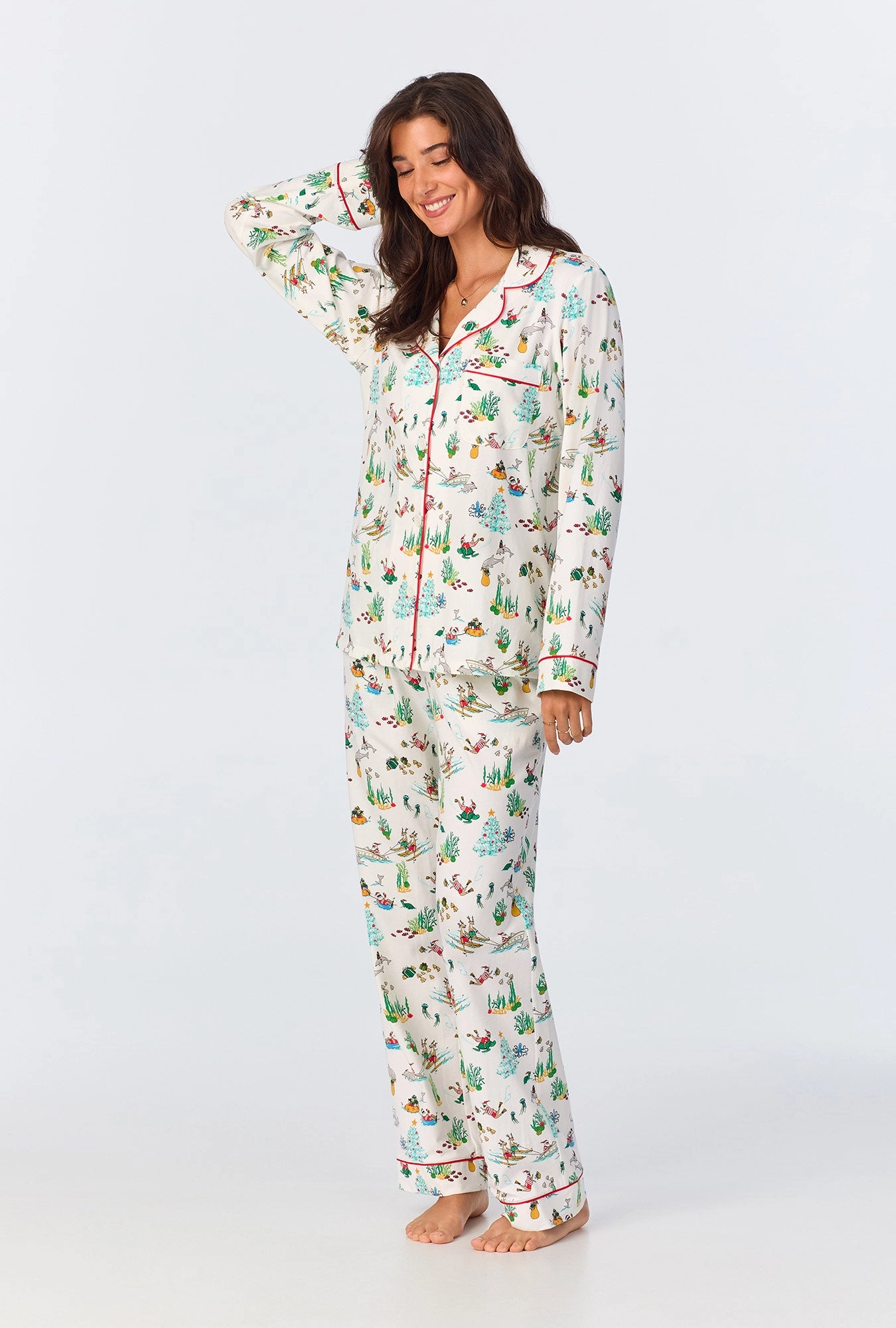 Tis The Sea-Son Long Sleeve Classic Stretch Jersey PJ Set