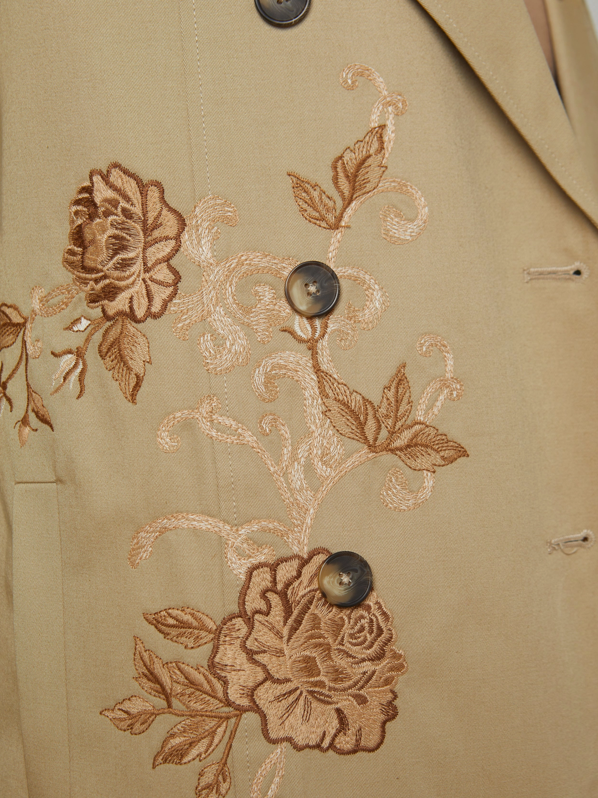 Venus Embroidered Trench Coat