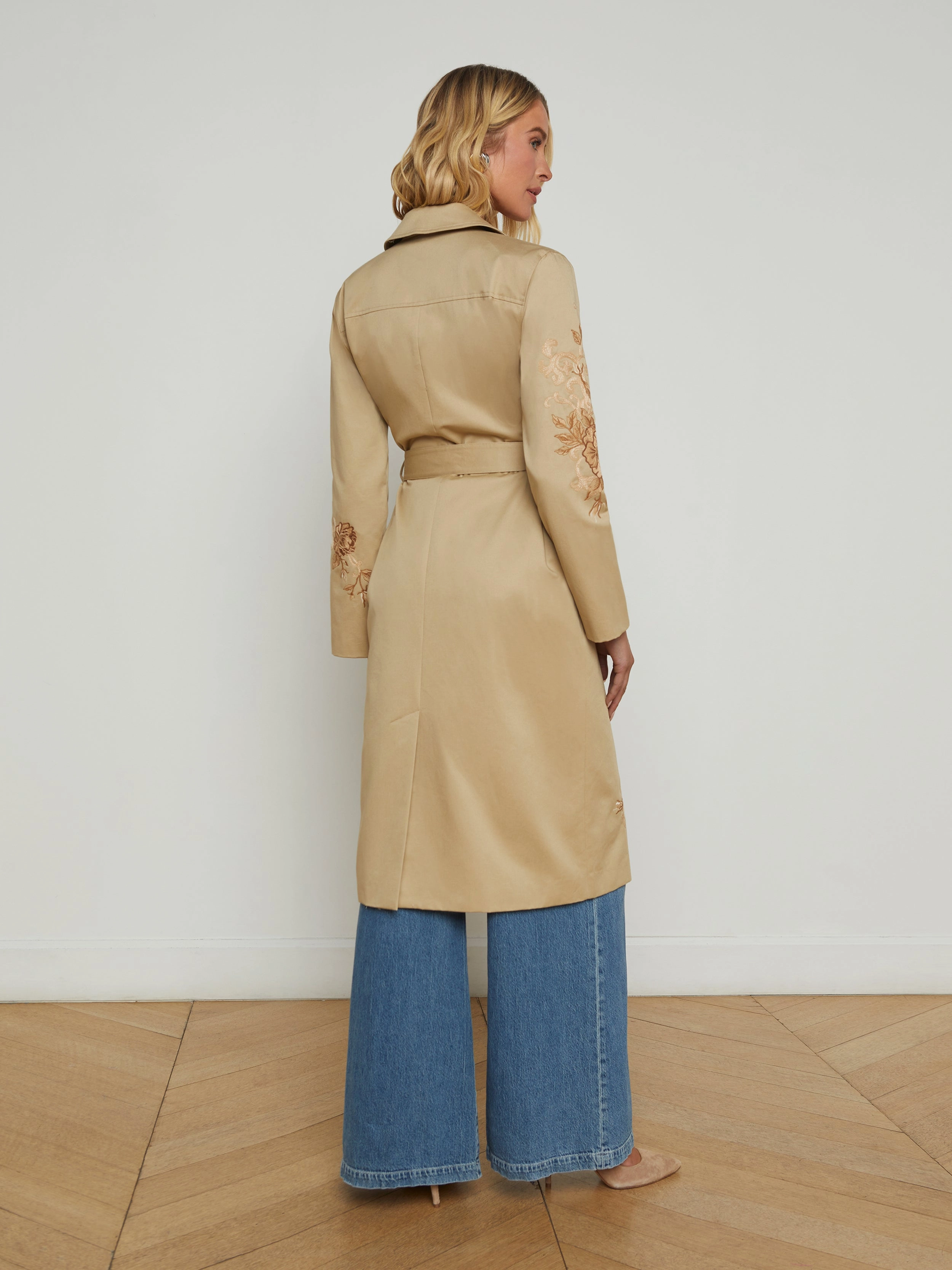 Venus Embroidered Trench Coat