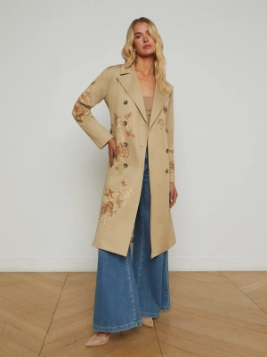 Venus Embroidered Trench Coat
