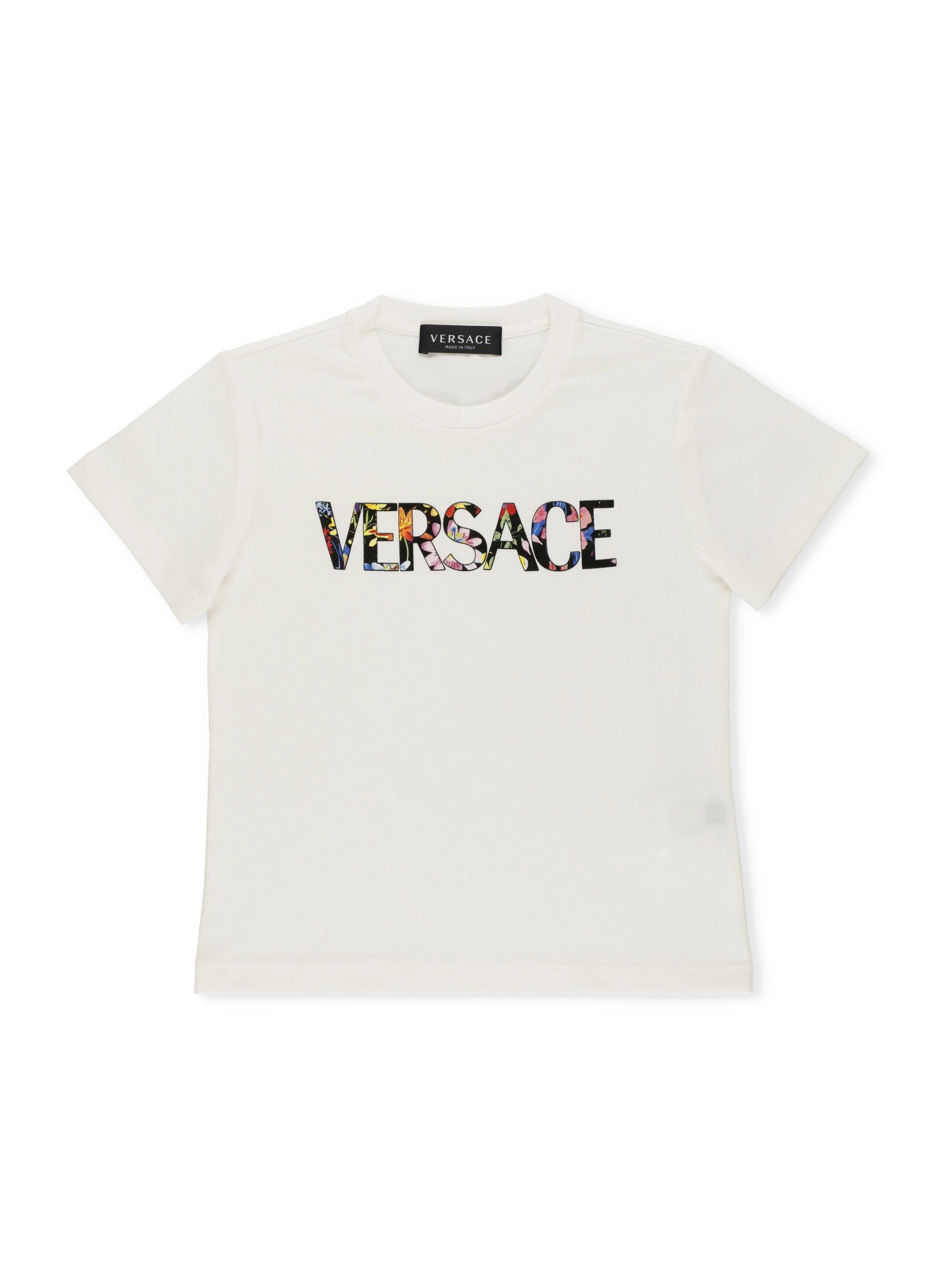 Versace Kids Logo Printed Crewneck T-Shirt