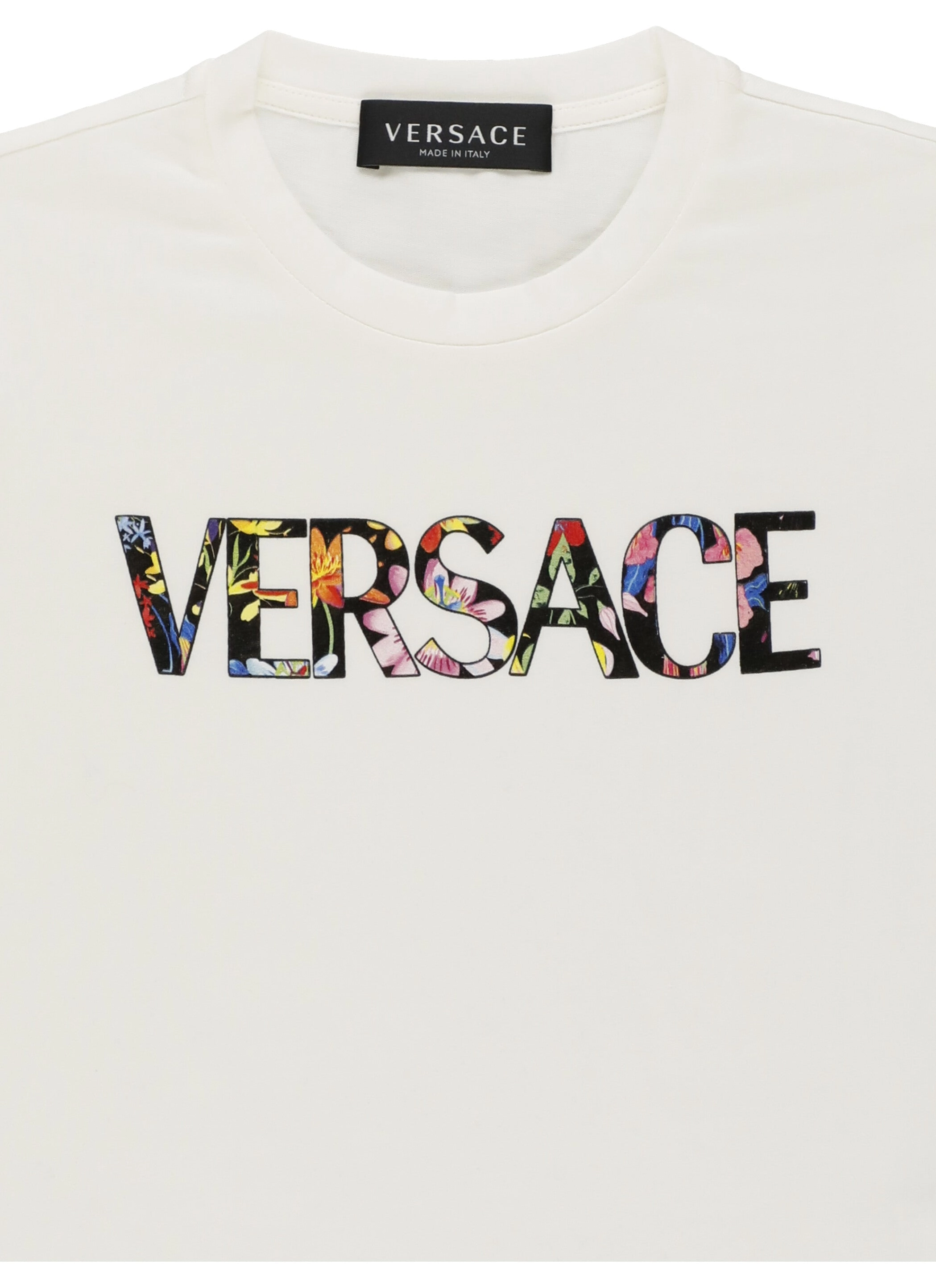 Versace Kids Logo Printed Crewneck T-Shirt