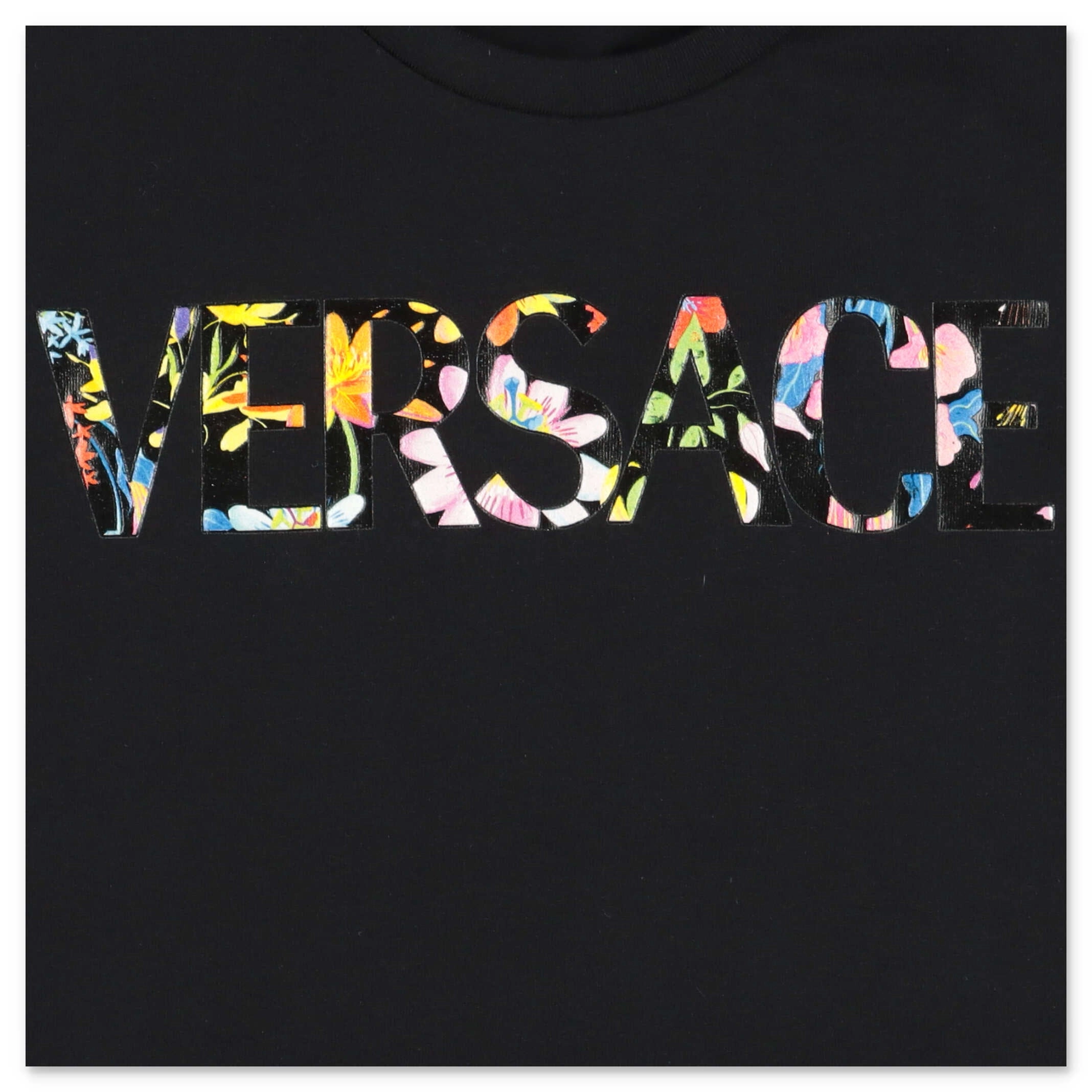 Versace Kids Logo Printed Crewneck T-Shirt