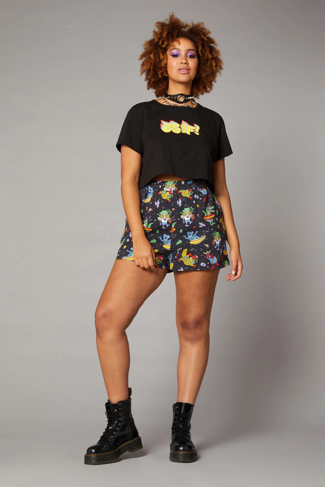 Warped Logo Print Tee