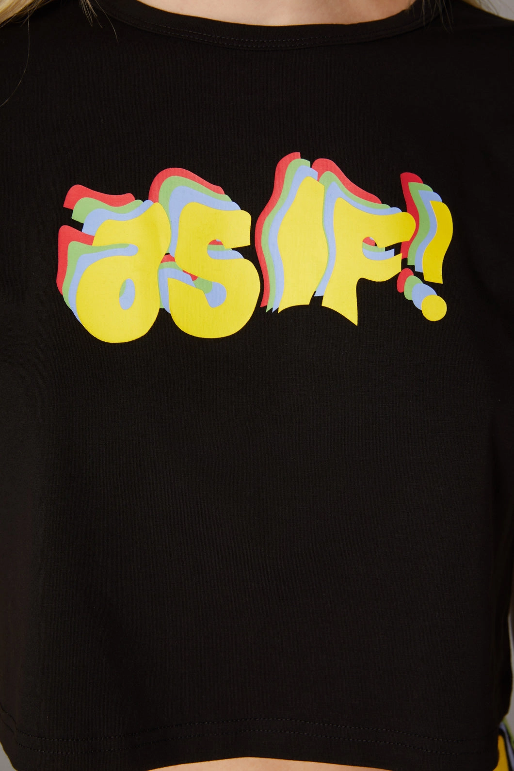 Warped Logo Print Tee