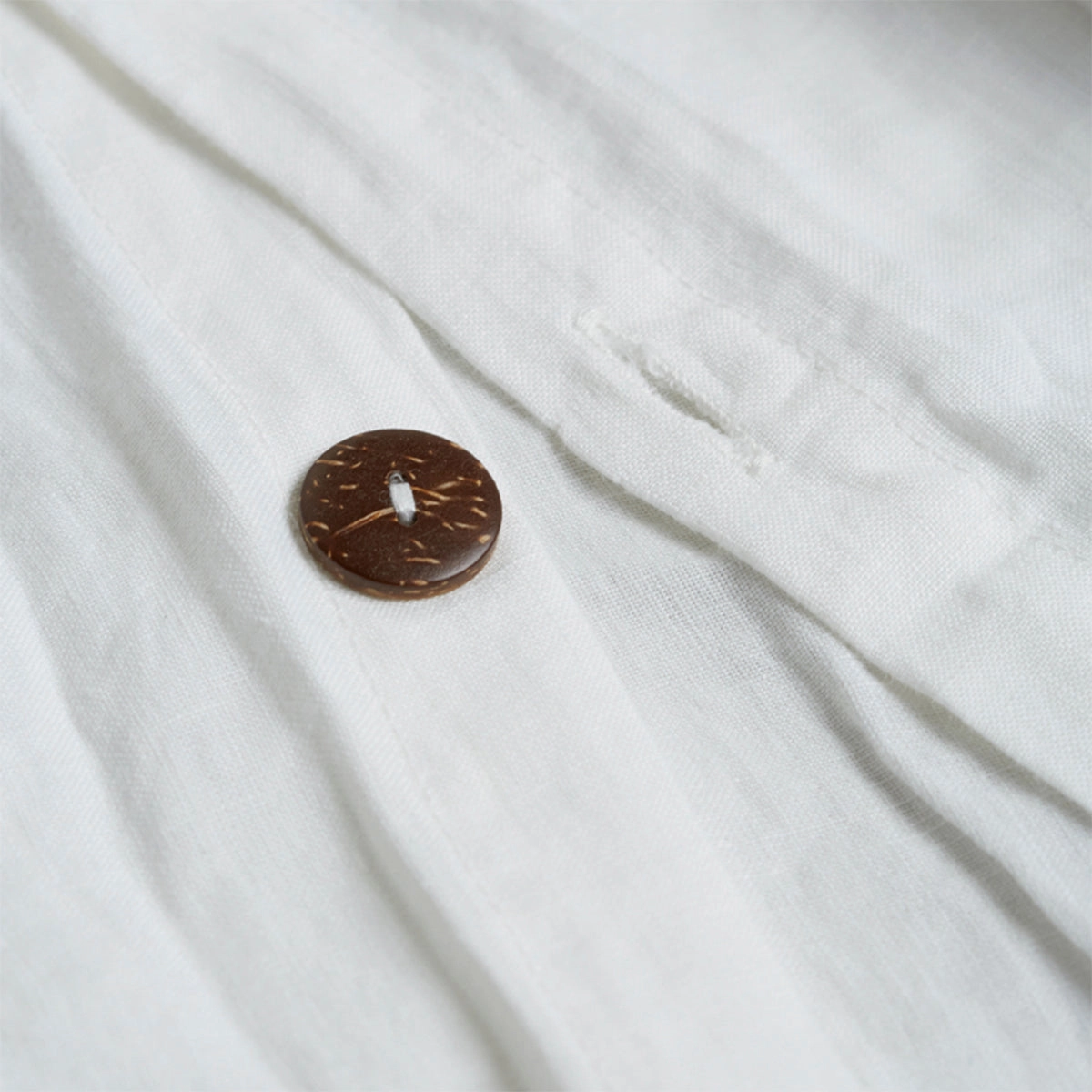White 100% Linen Duvet Cover