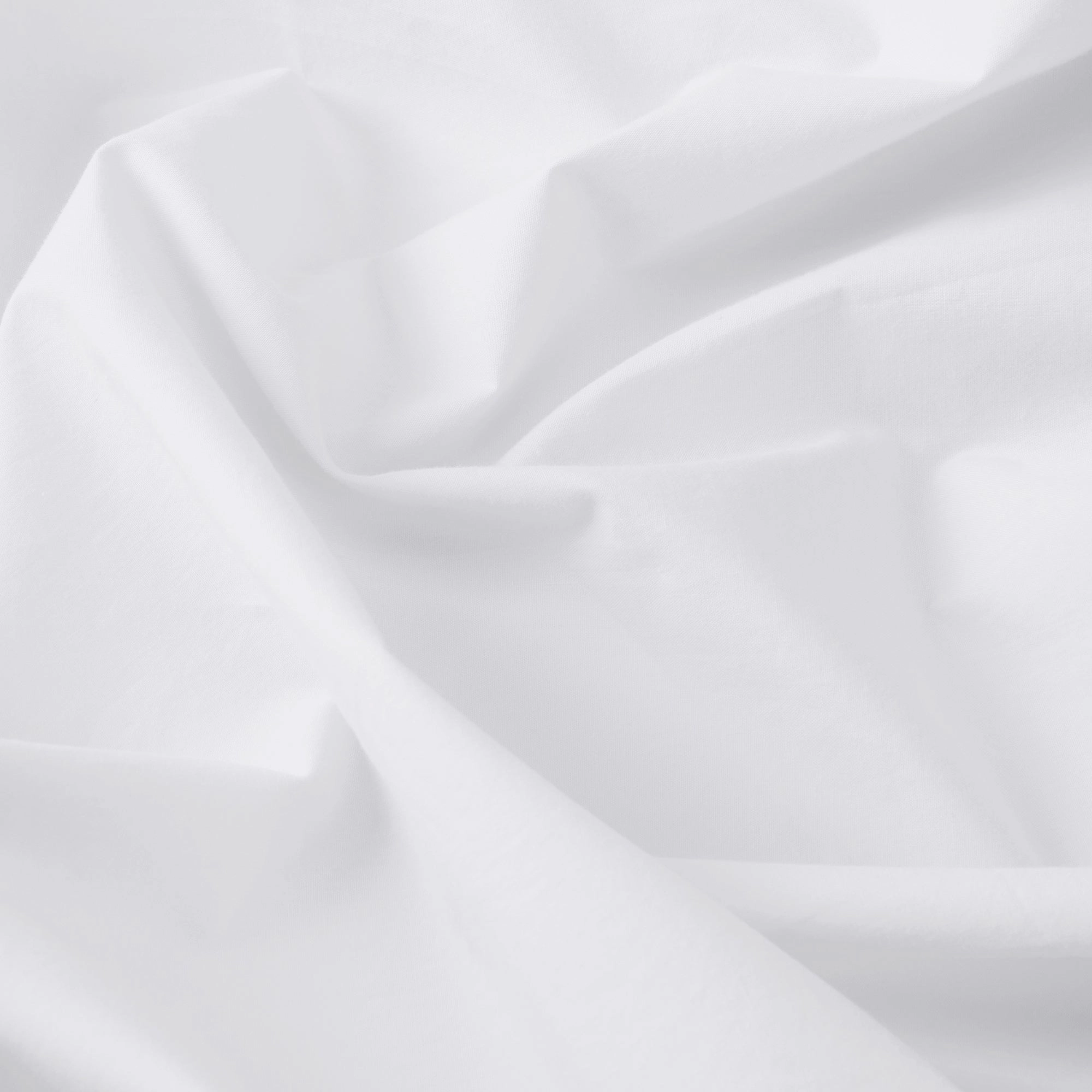 White Washed Cotton Percale Fitted Sheet