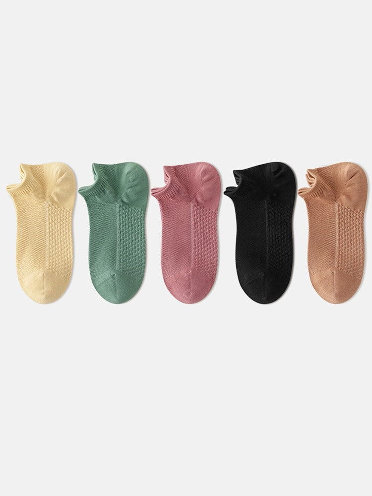 Women's 5-Pack Invisible Comfort Ankle Socks