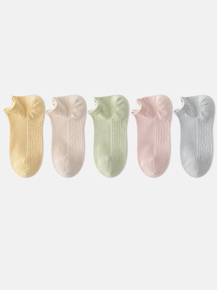 Women's 5-Pack Invisible Comfort Ankle Socks