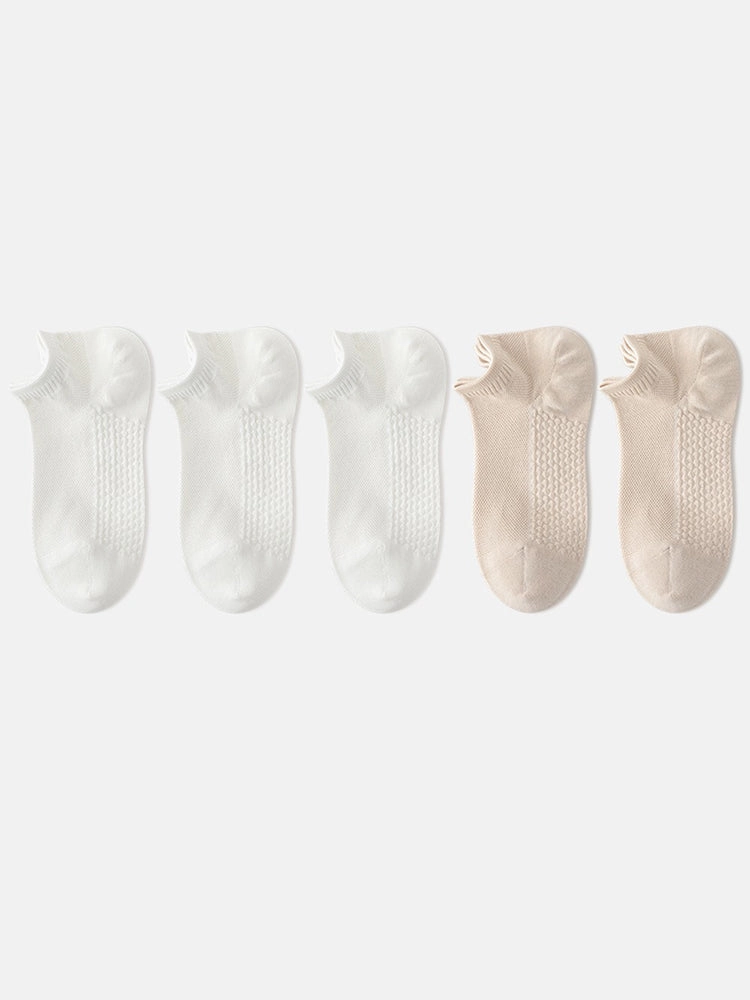 Women's 5-Pack Invisible Comfort Ankle Socks