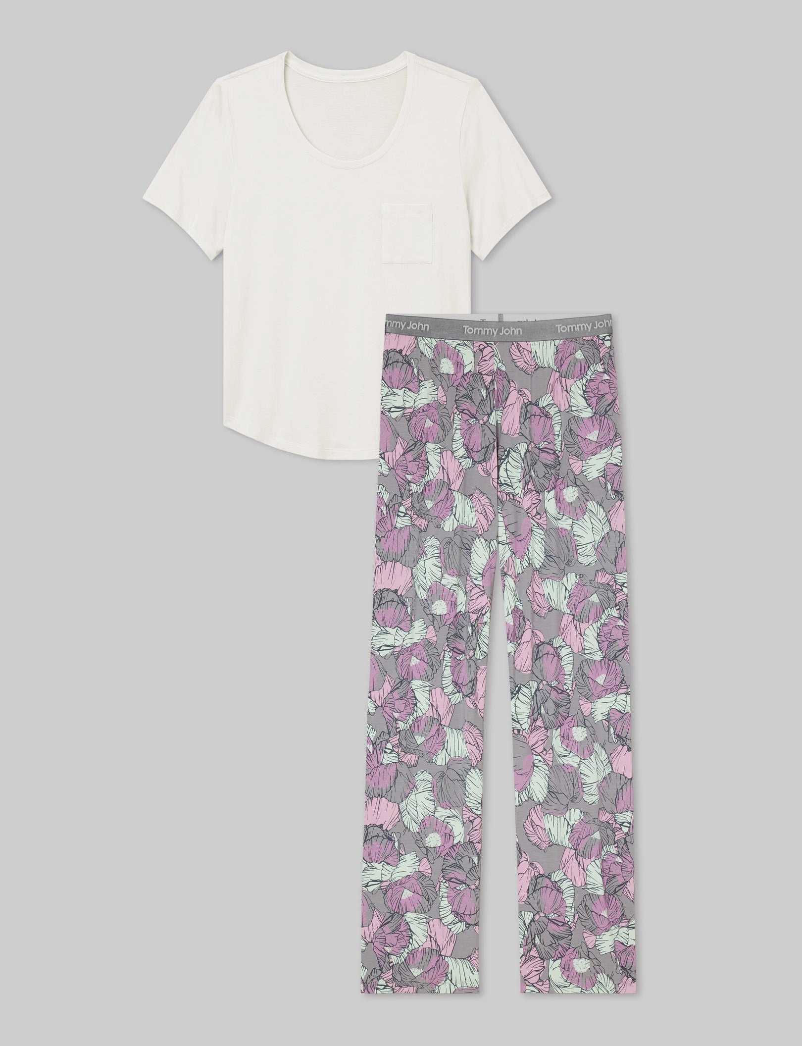 Women's Second Skin Sleep Pocket Tee & Pant Set