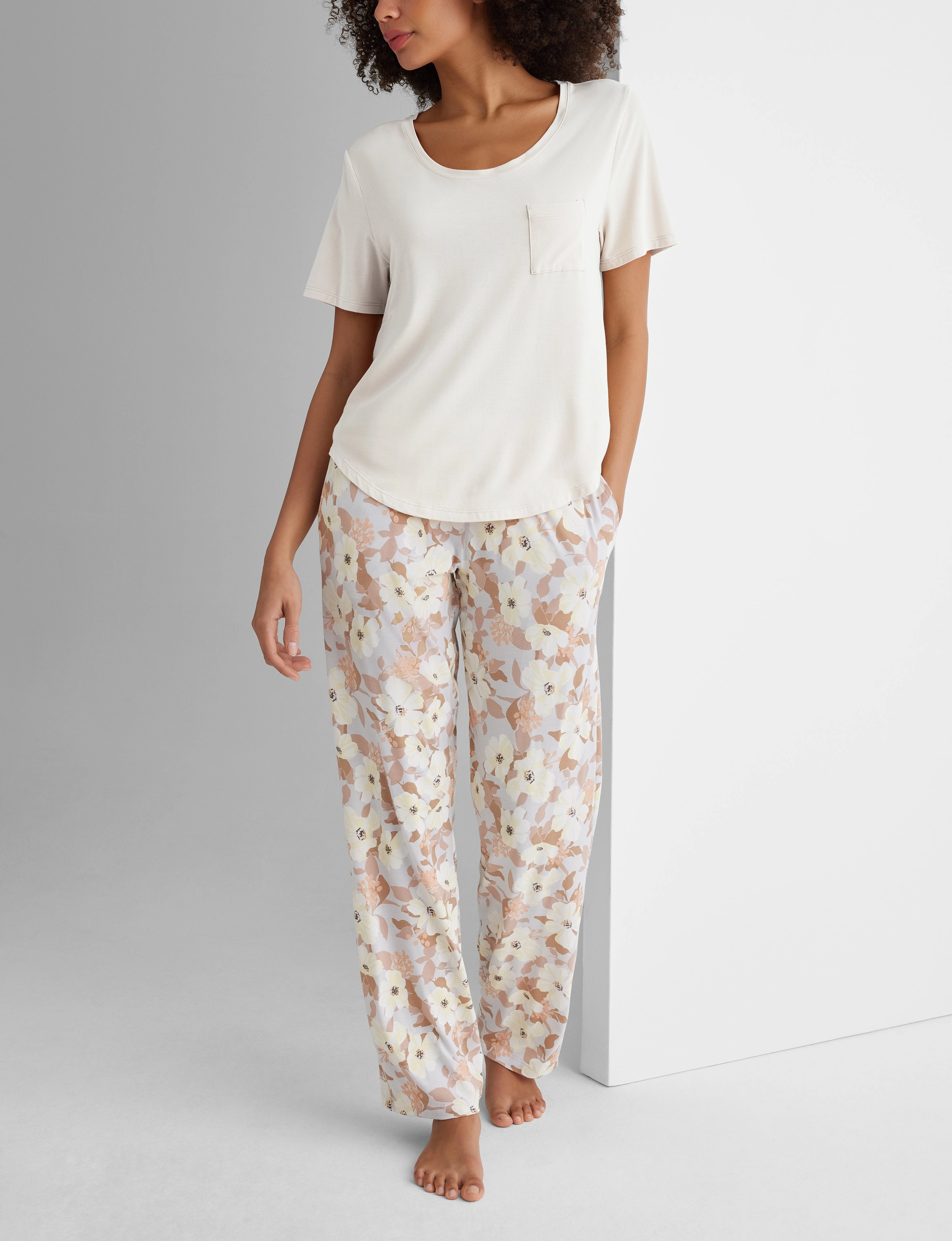 Women's Second Skin Sleep Pocket Tee & Pant Set