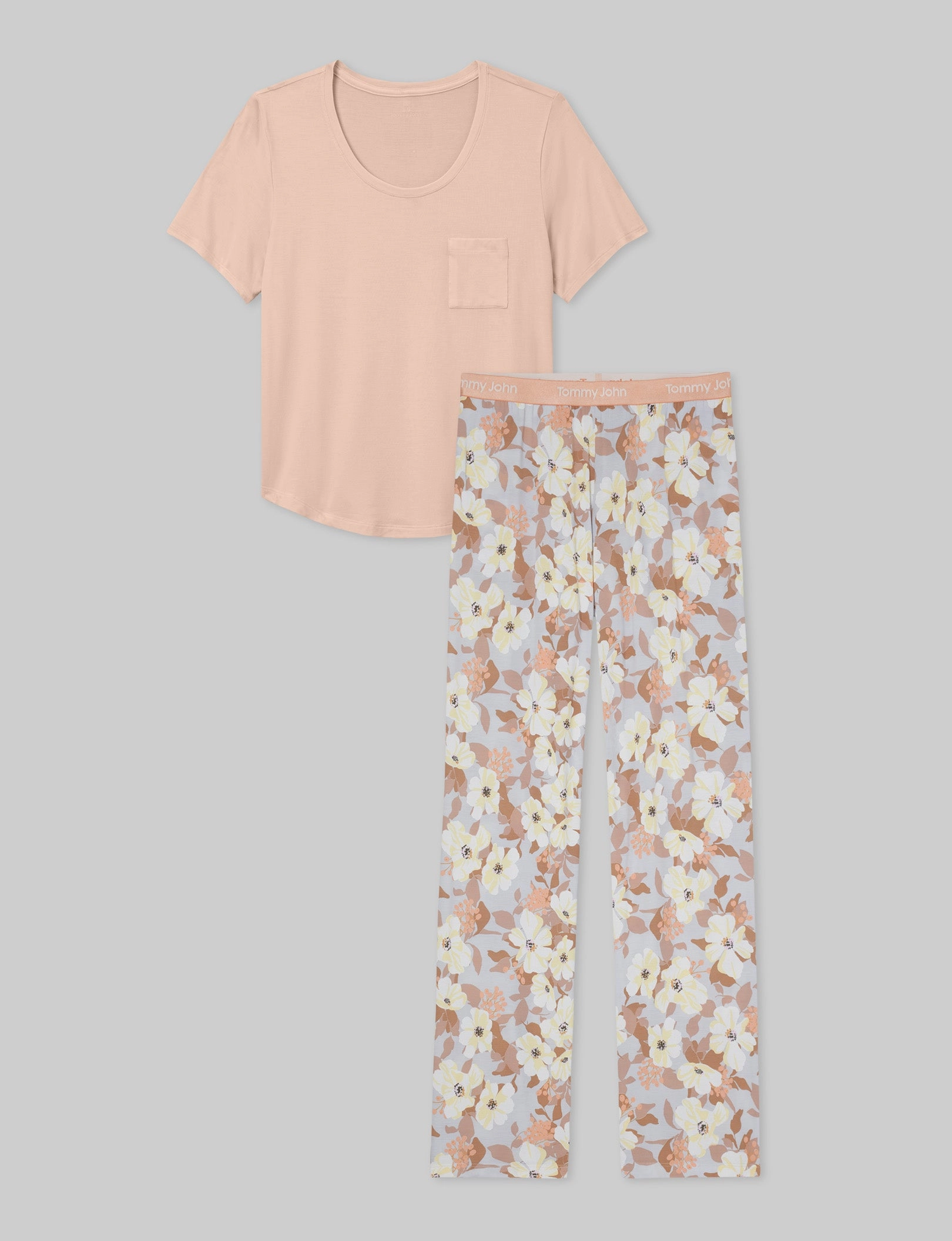 Women's Second Skin Sleep Pocket Tee & Pant Set
